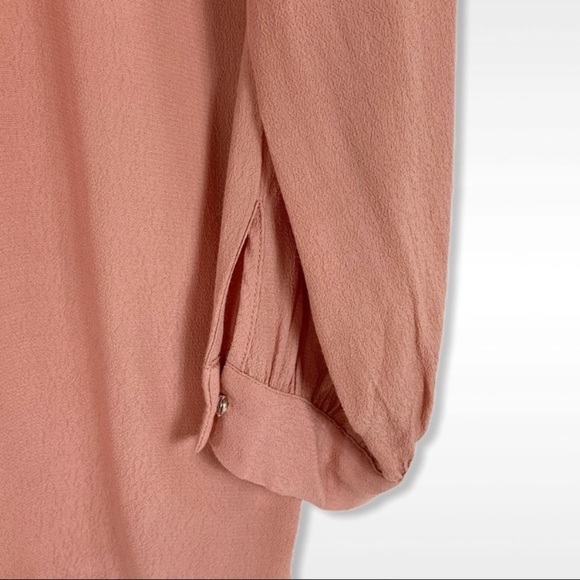 Madewell Lace up flowy Peach Top - Picture 9 of 11